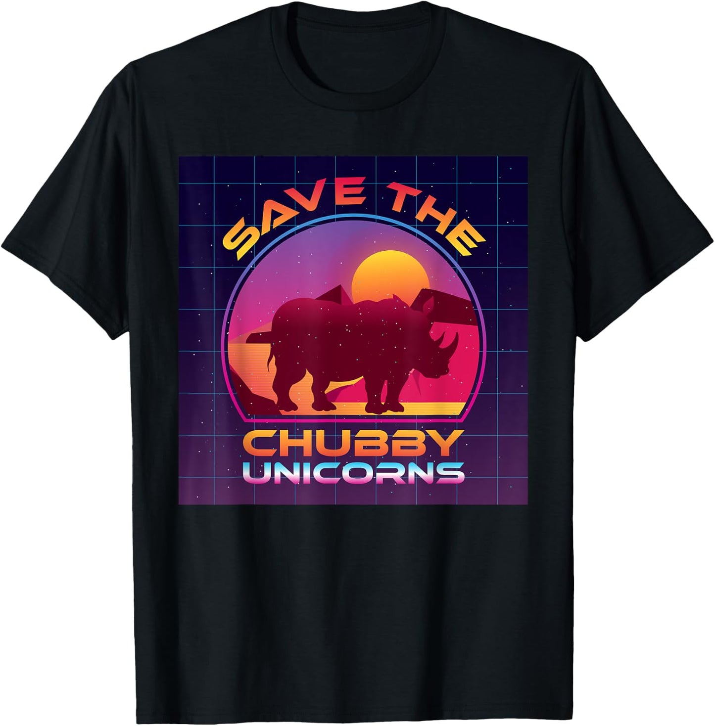 Save The Chubby Unicorns T-Shirt - T-Shirt | Black