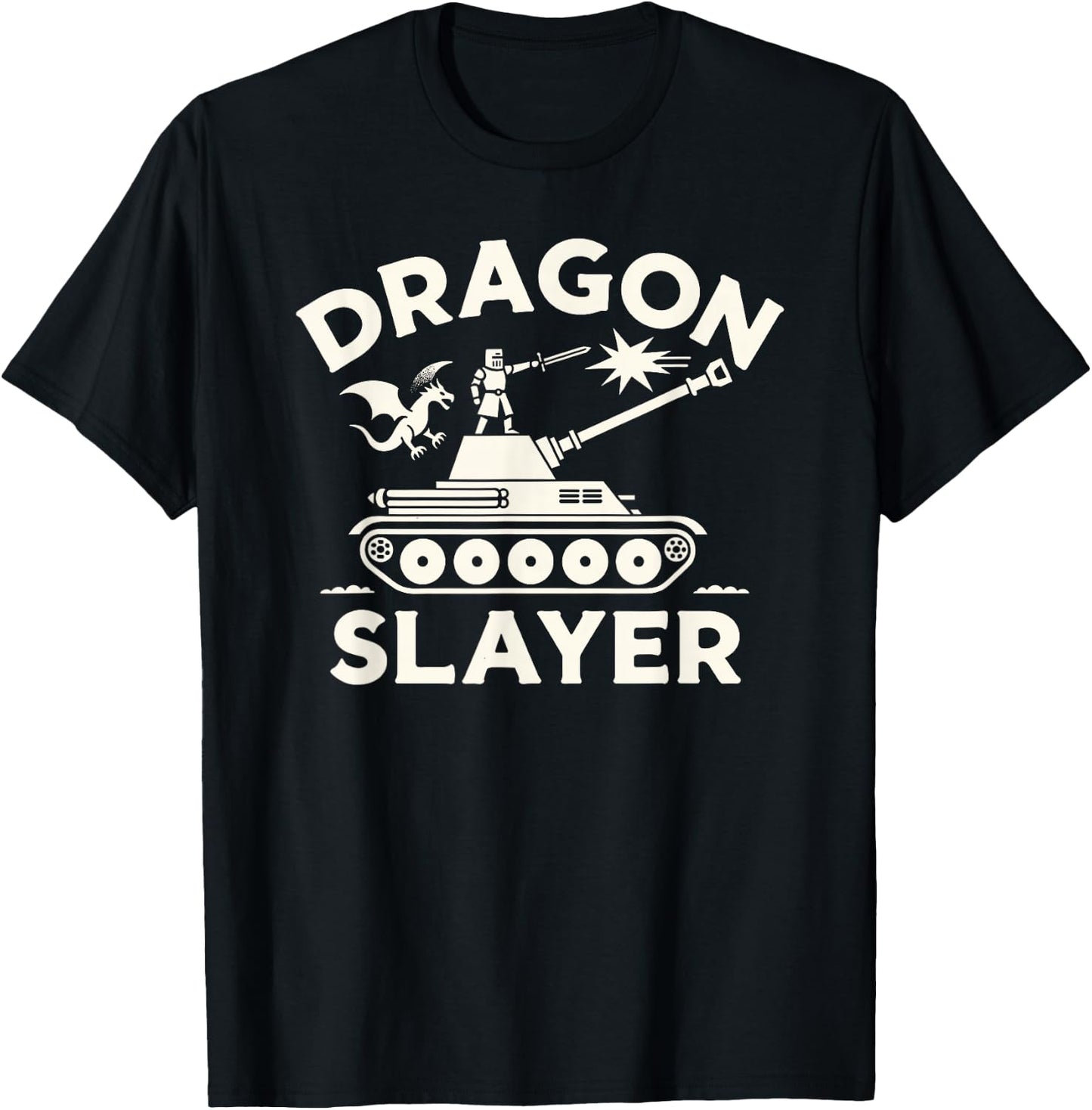 Dragon Slayer Knight Ren Faire LARP Renaissance Festival T-Shirt - T-Shirt | Black