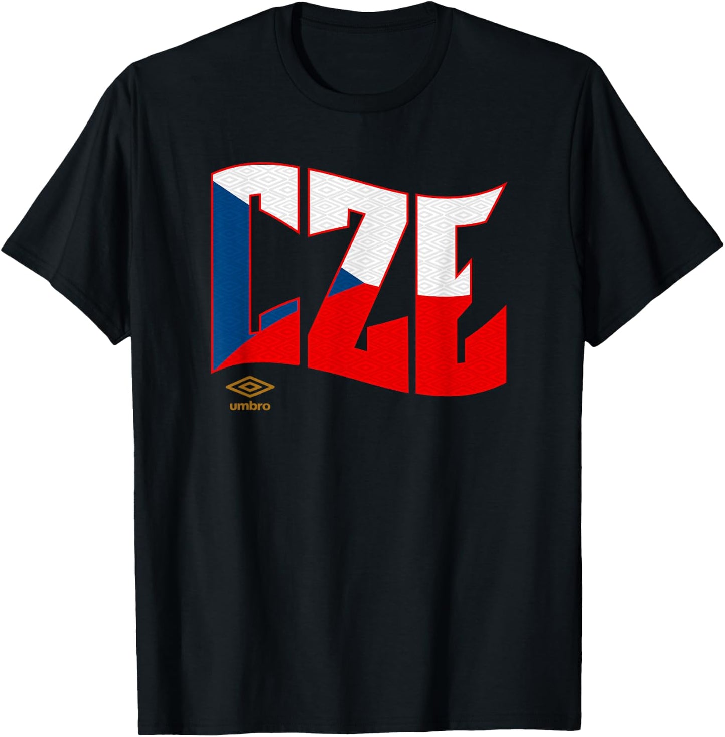 Umbro International Soccer Wavy Czech Republic Logo T-Shirt - T-Shirt | Black