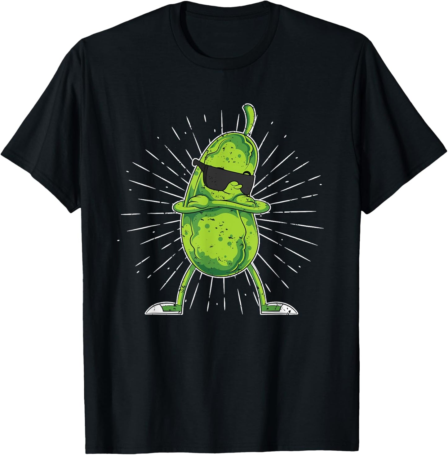 Vinegar Cucumber Lovers Cool Sunglasses Cucumber , black, s T-Shirt - T-Shirt | Black