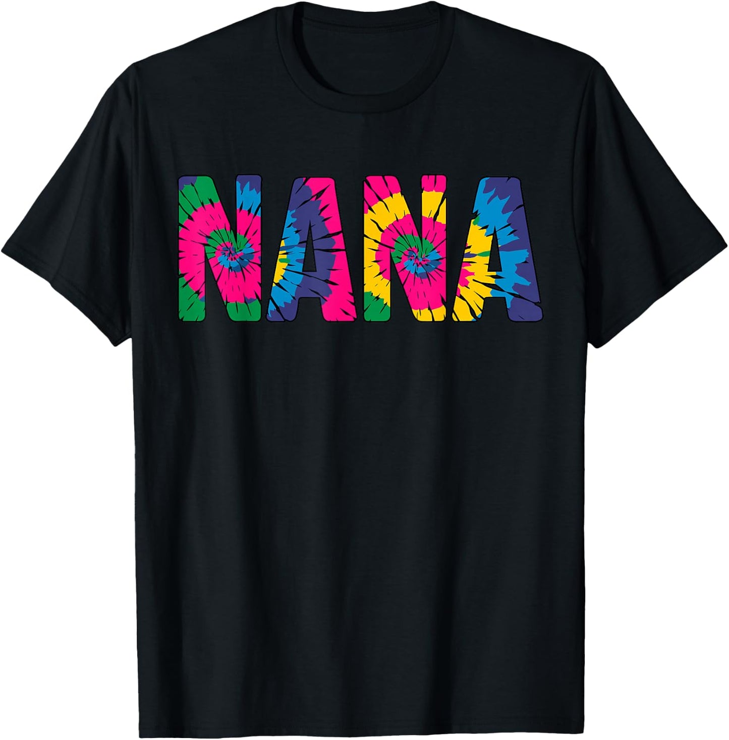 Tie-Dye Nana T-Shirt - T-Shirt | Black
