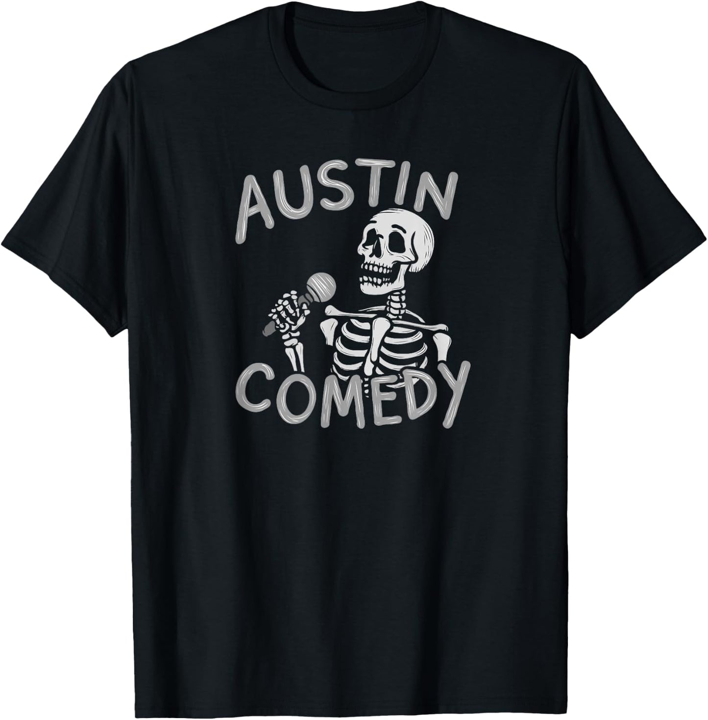 Austin Comedy Enthusiast Comedian Funny retro 70s vintage T-Shirt - T-Shirt | Black