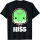 HISS Cute Herpetologist Reptile Herpetology Kawaii Snake T-Shirt - T-Shirt | Black