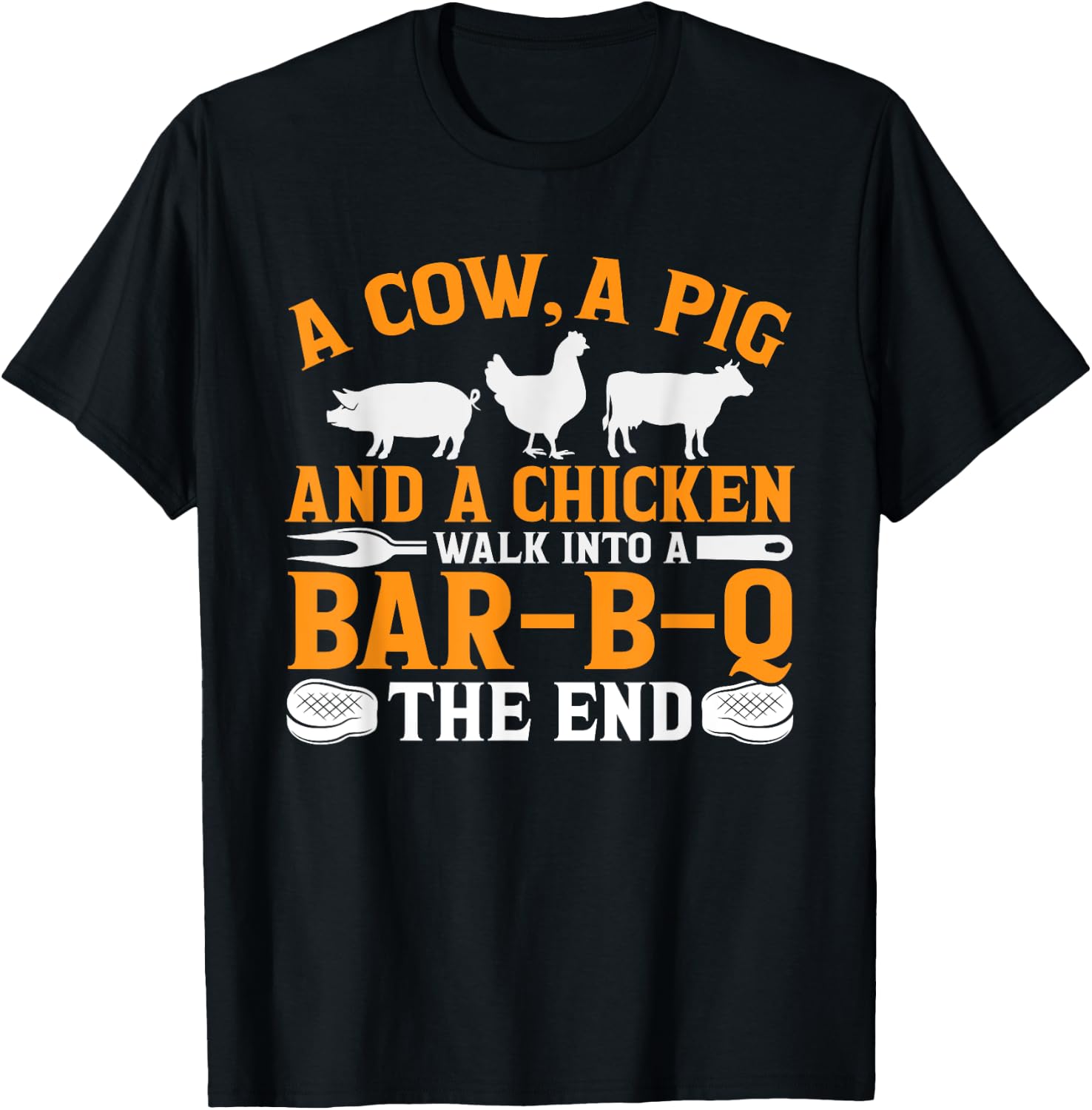 Barbecue BBQ Joke Gift Grill Lover and BBQ Master Chef T-Shirt - T-Shirt | Black
