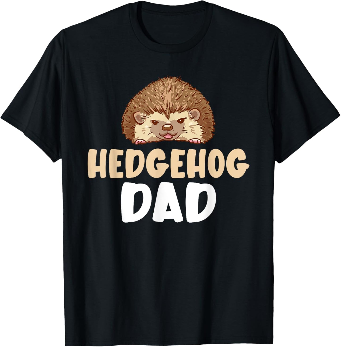 Hedgehog Dad T-Shirt - T-Shirt | Black