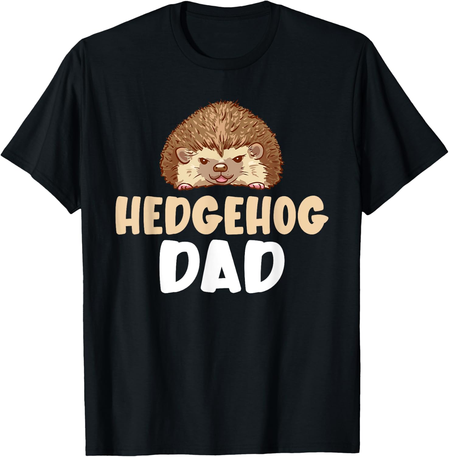 Hedgehog Dad T-Shirt - T-Shirt | Black