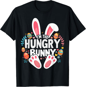 I'm The Hungry Bunny Matching Easter Family T-Shirt - T-Shirt | Black
