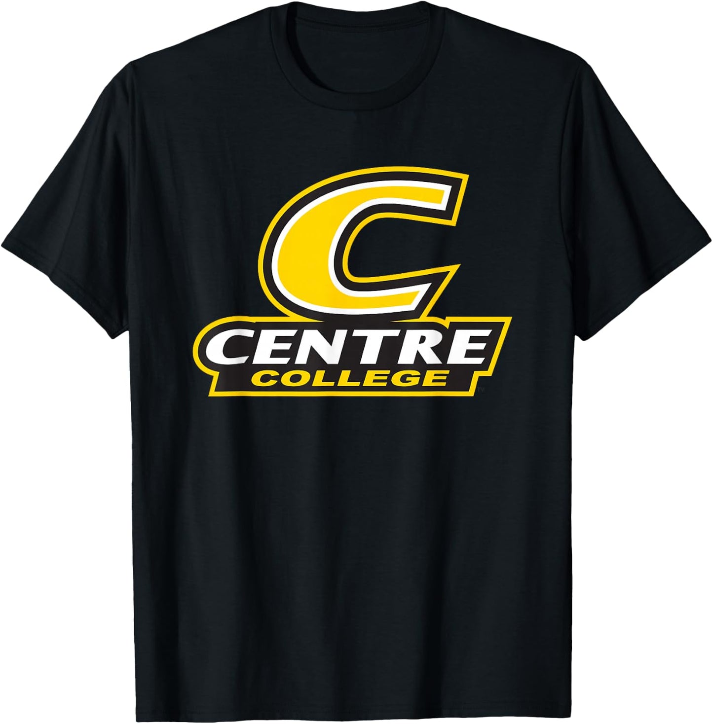 Centre College Colonels Stacked C Logo T-Shirt - T-Shirt | Black