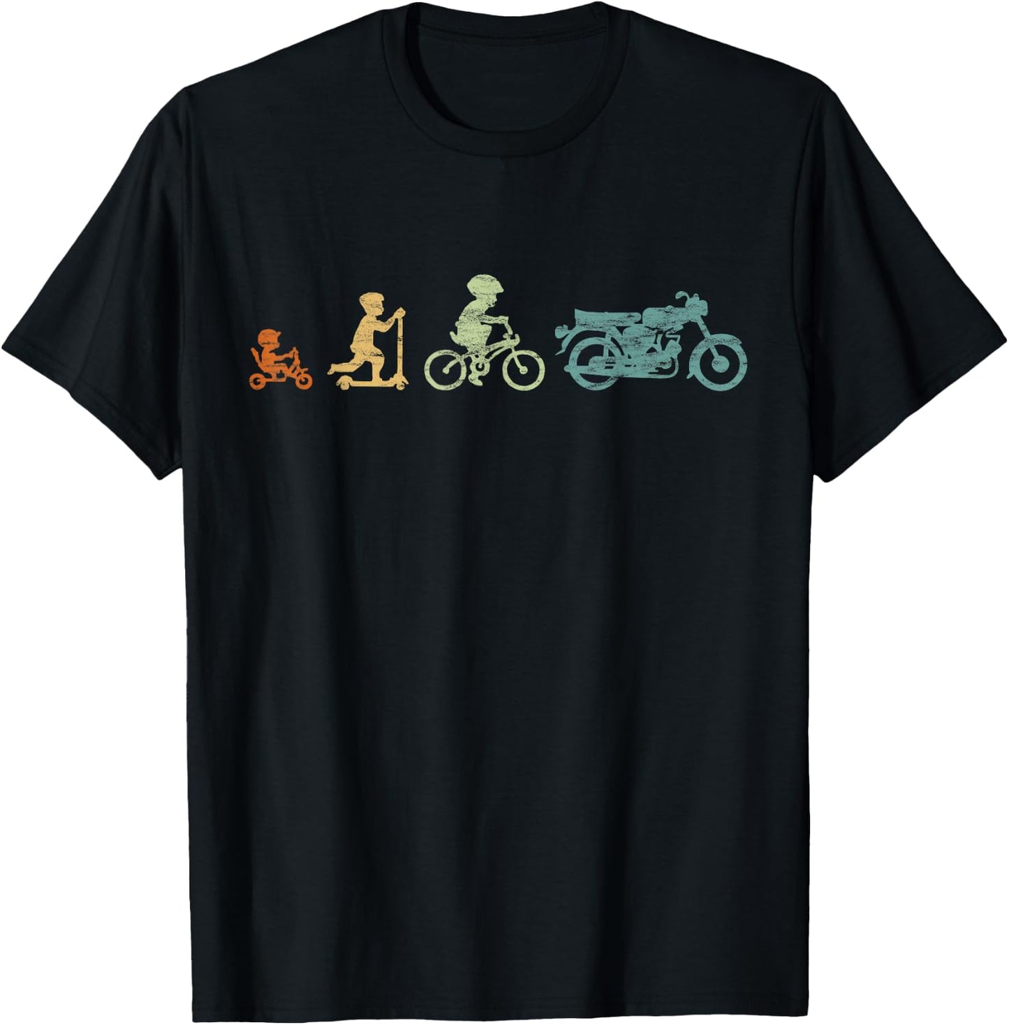 Moped Evolution S51 Ostdeutschland Ostalgie Retro Motorrad T-Shirt - T-Shirt | Black