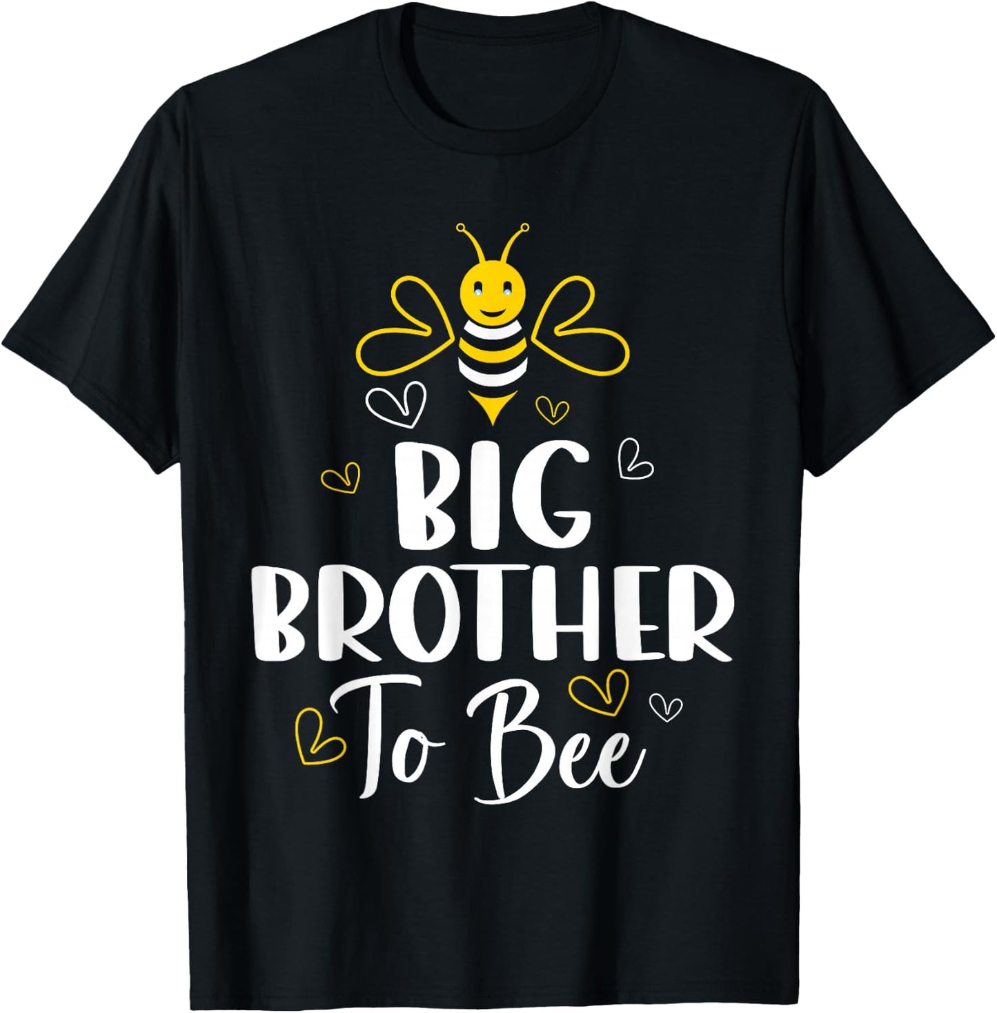 Big Brother to Bee Pregnancy Funny Baby Shower Big Brother T-Shirt - T-Shirt | Black