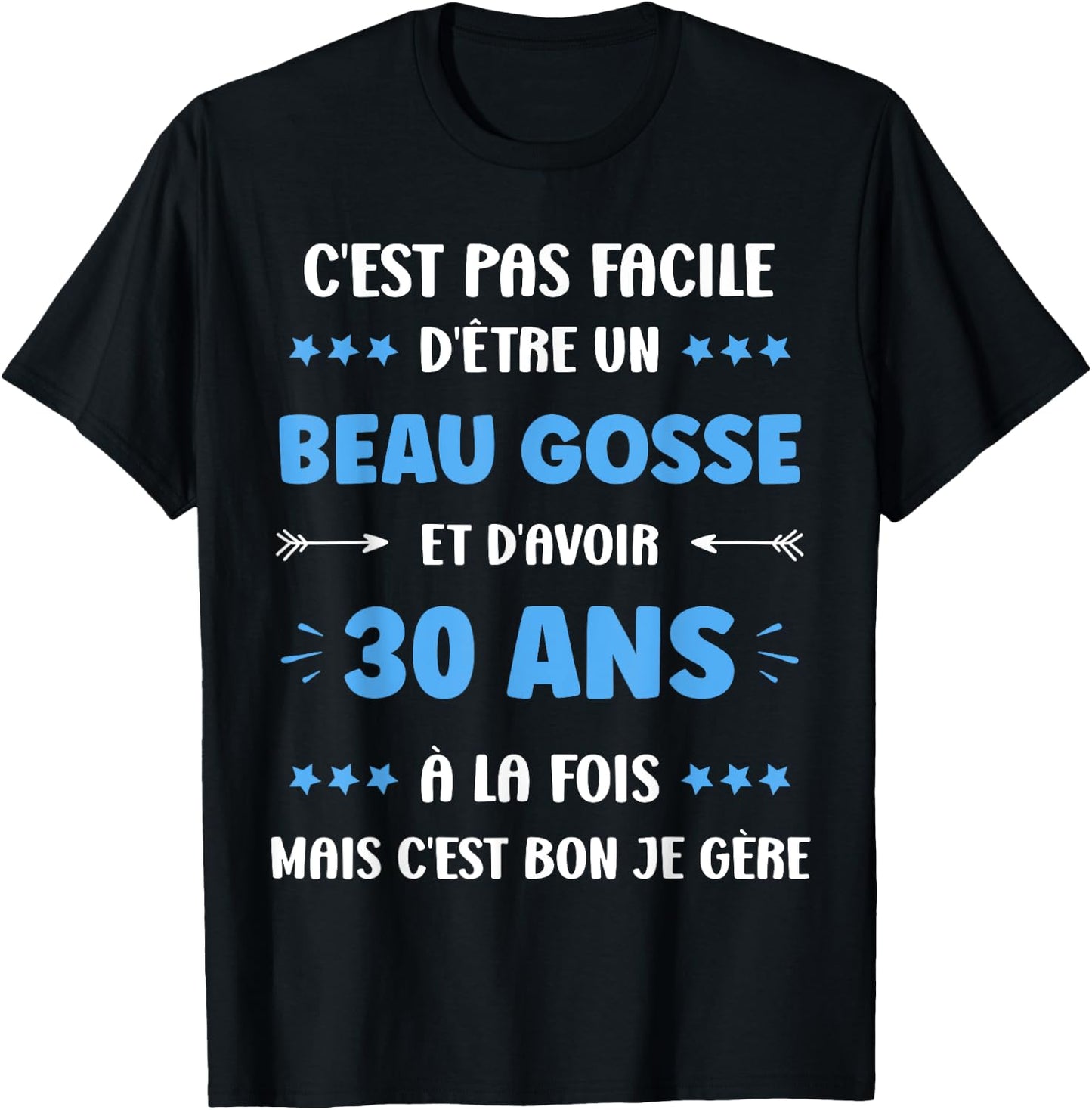 Boy 30 Years Old Handsome Kid Birthday Humor 30 Years , Black, S T-Shirt - T-Shirt | Black