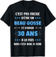 Boy 30 Years Old Handsome Kid Birthday Humor 30 Years , Black, S T-Shirt - T-Shirt | Black