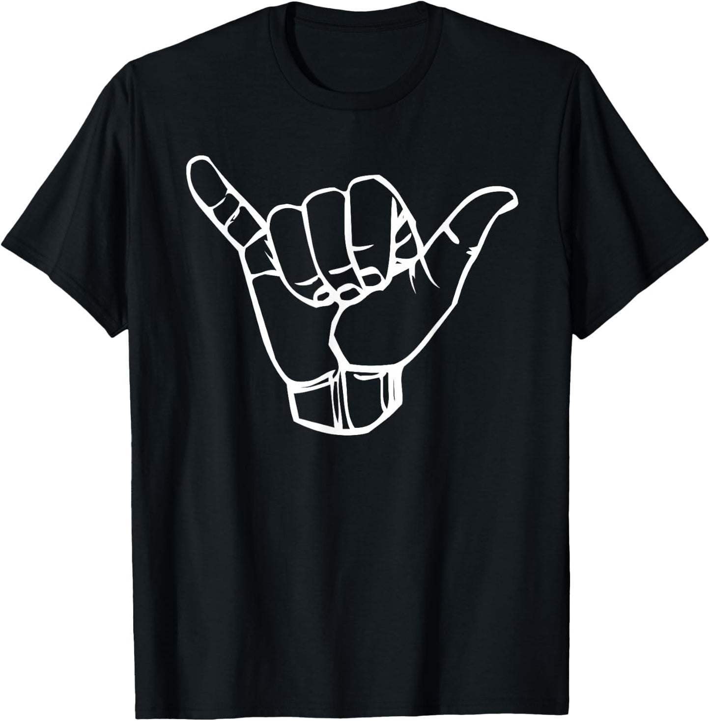 Sign Language Hang Ten Hawaii T-Shirt - T-Shirt | Black