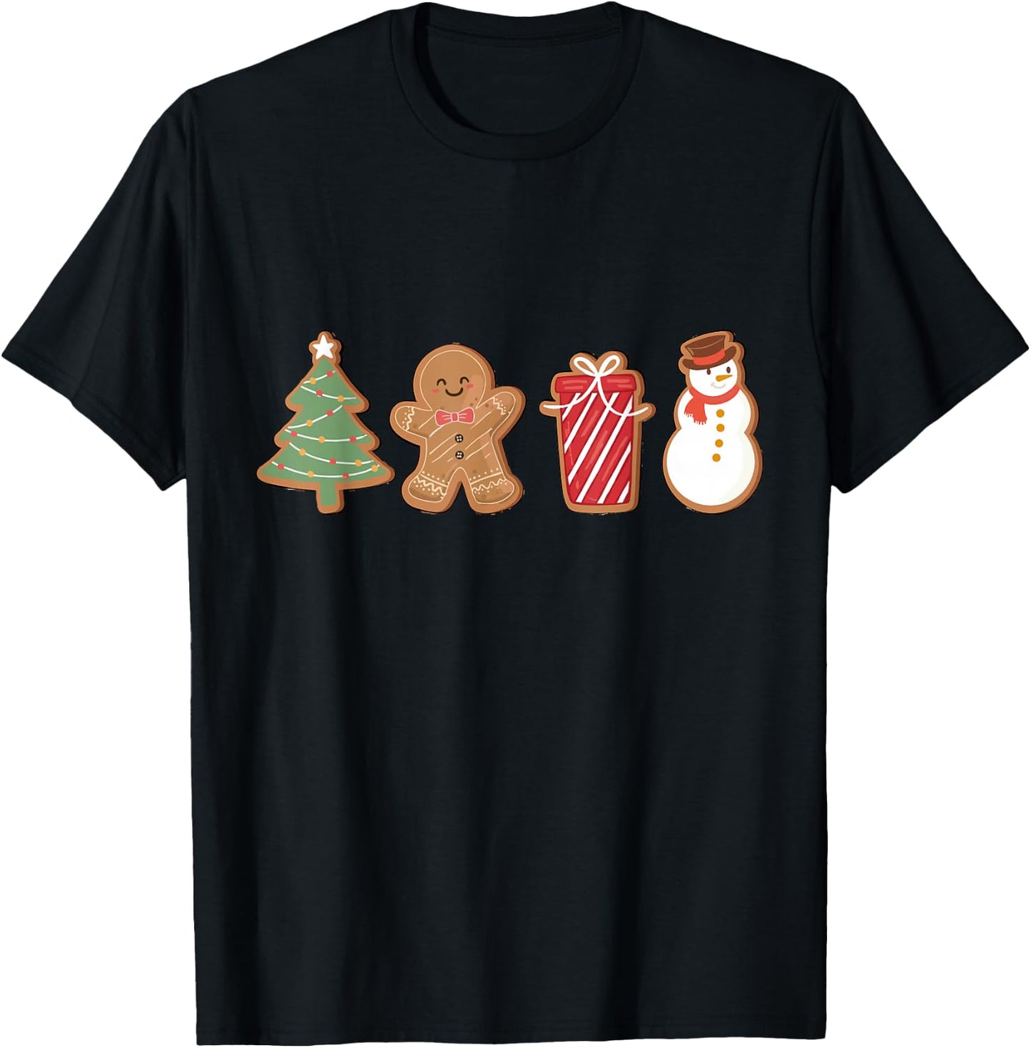 Merry Christmas Cookies Gingerbread Cookies Xmas Men T-Shirt - T-Shirt | Black
