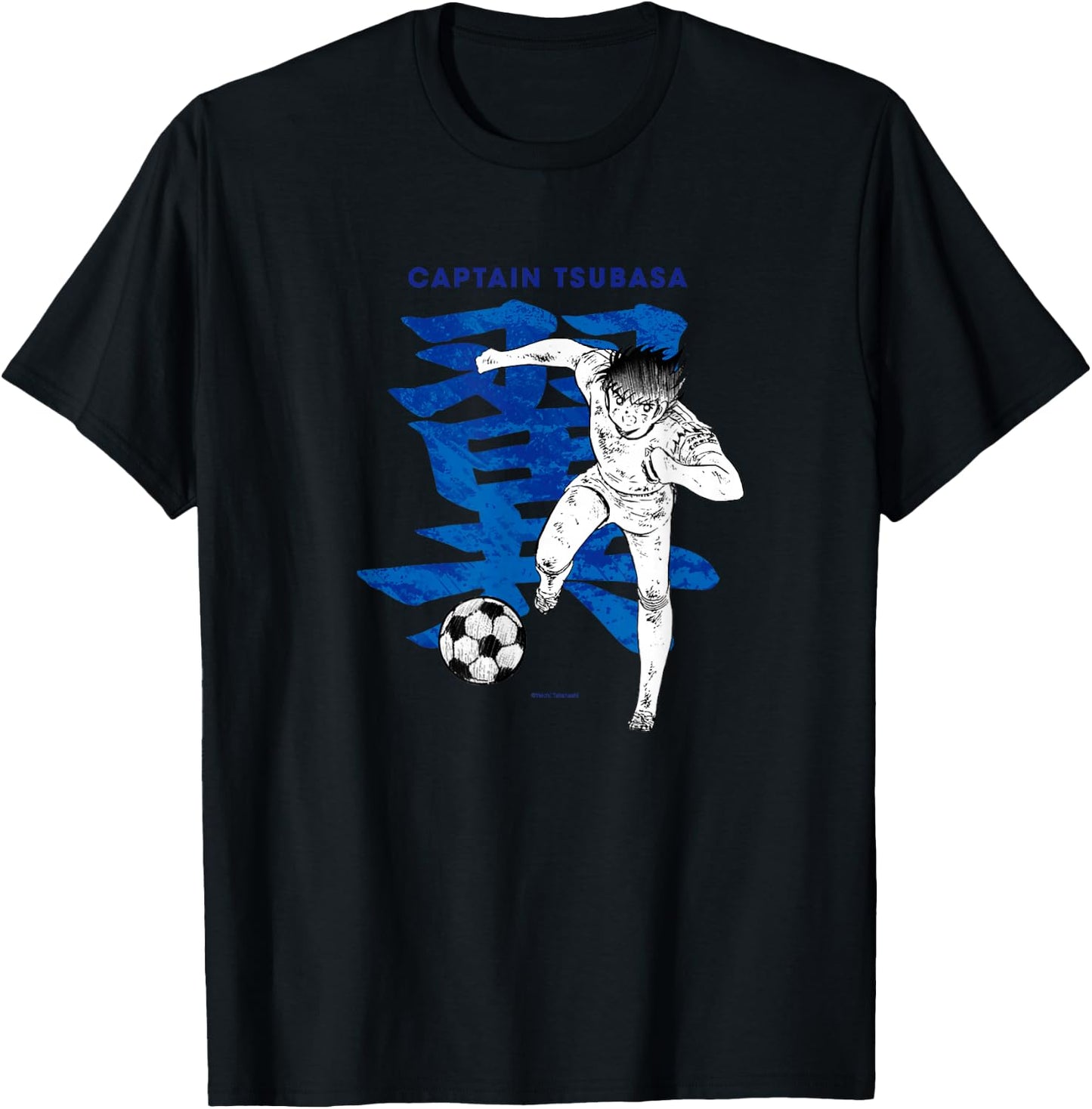Captain TSUBASA Tsubasa Ozora2 (boot) (C)Yoichi Takahashi T-Shirt - T-Shirt | Black