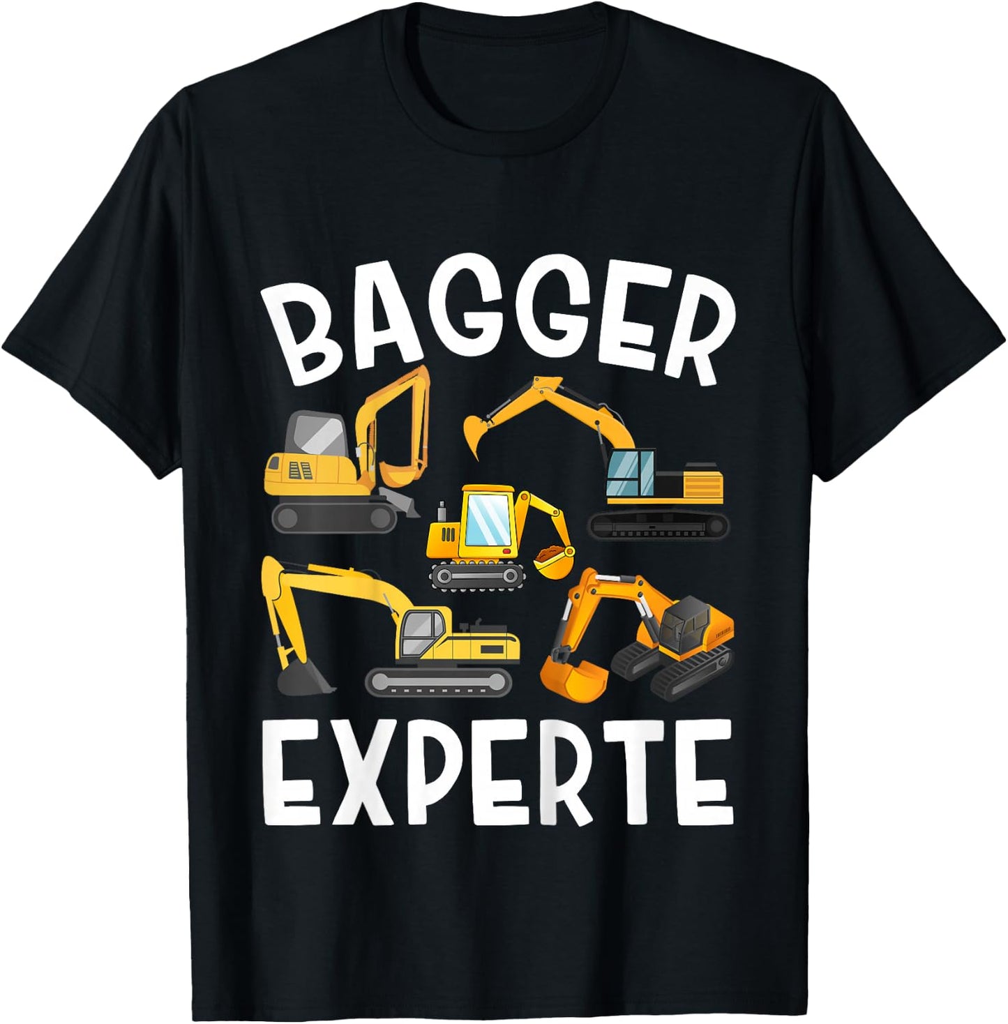 Children's Digger Boys Digger Expert Builder , black T-Shirt - T-Shirt | Black