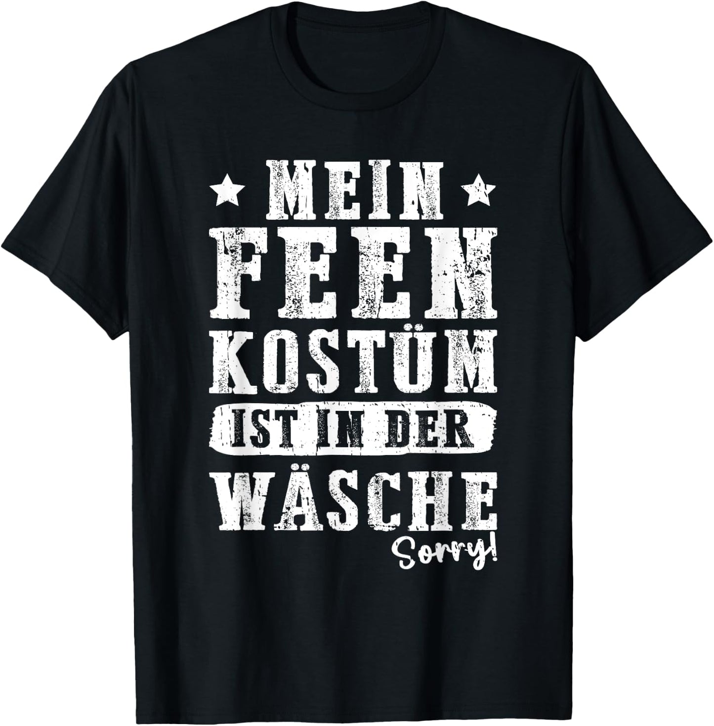 Fairy Costume Carnival , black, S T-Shirt - T-Shirt | Black