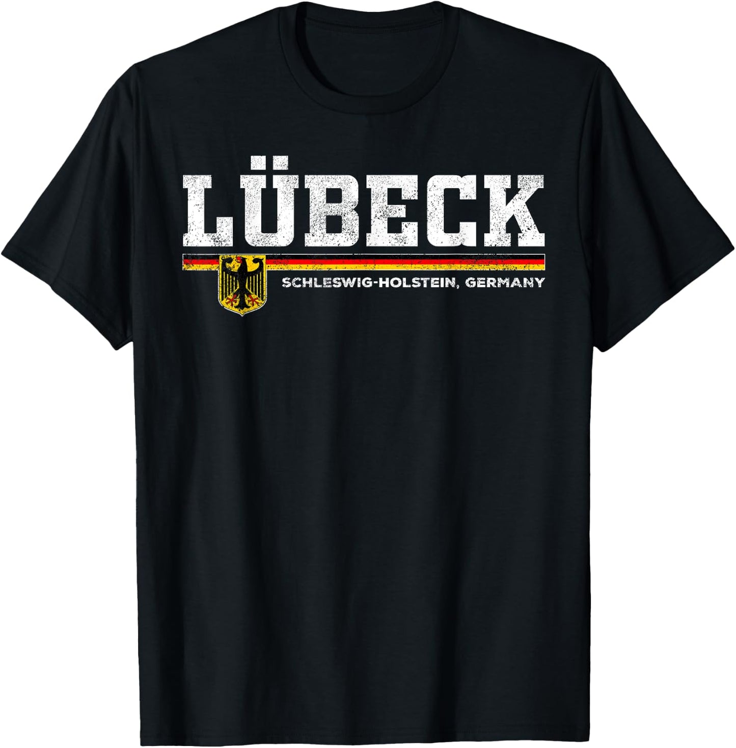 Lubeck Germany / Deutschland T-Shirt - T-Shirt | Black