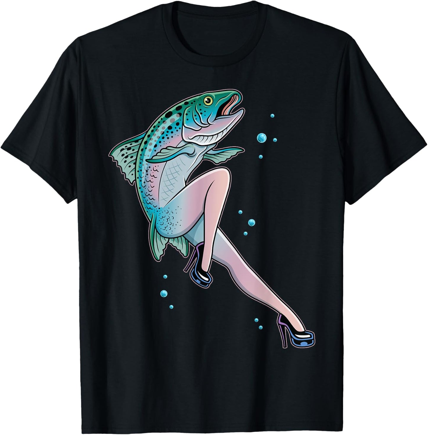 Reverse Mermaid T-Shirt - T-Shirt | Black