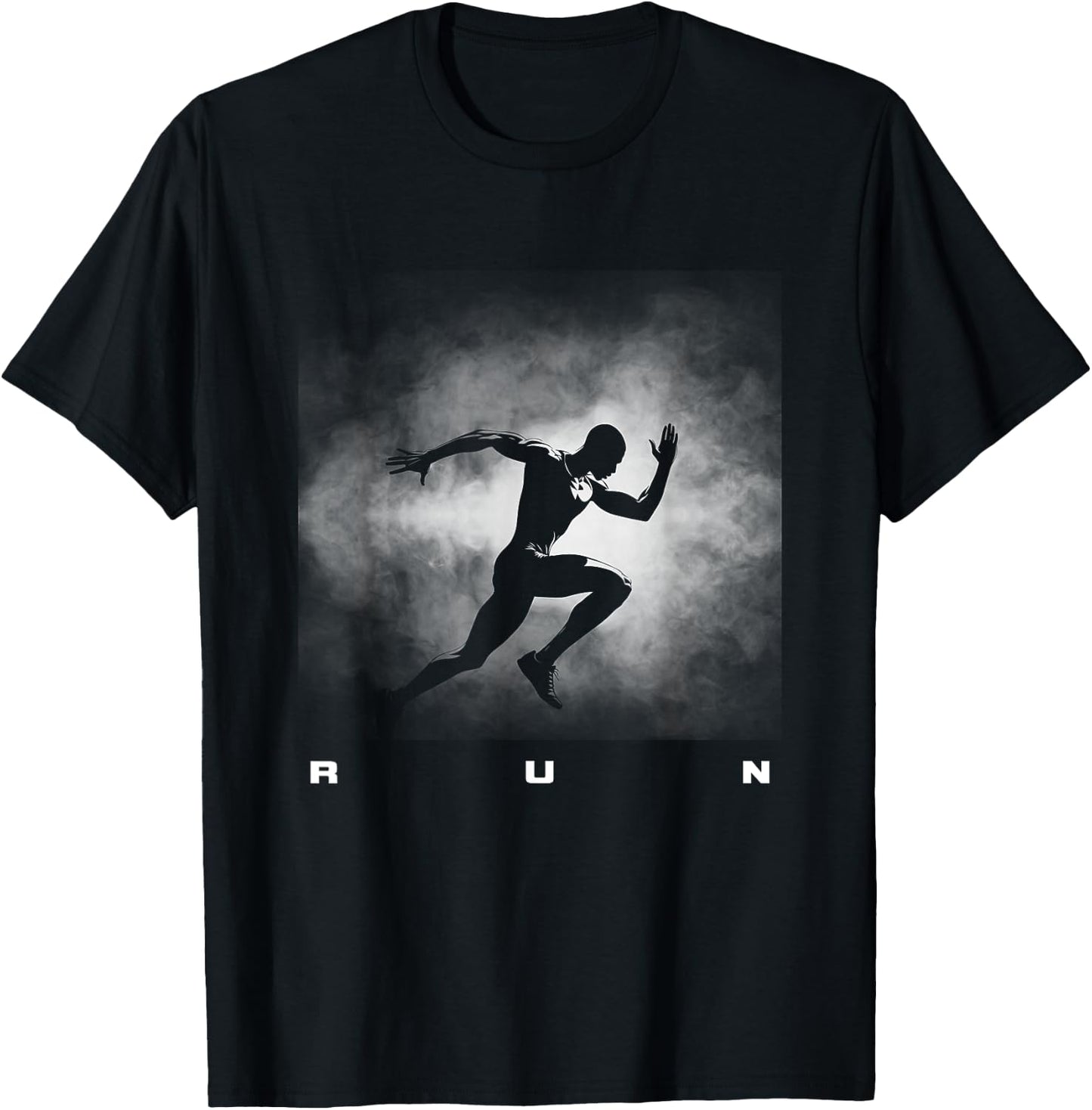 Run Runner Running Track and Field T-Shirt - T-Shirt | Black