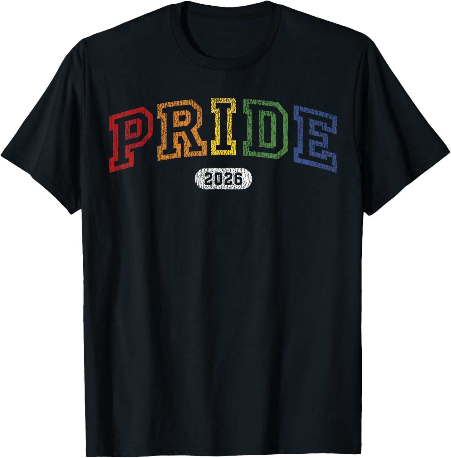 Gay Pride 2026 LGBT Pride Month Rainbow Celebration T-Shirt - T-Shirt | Black