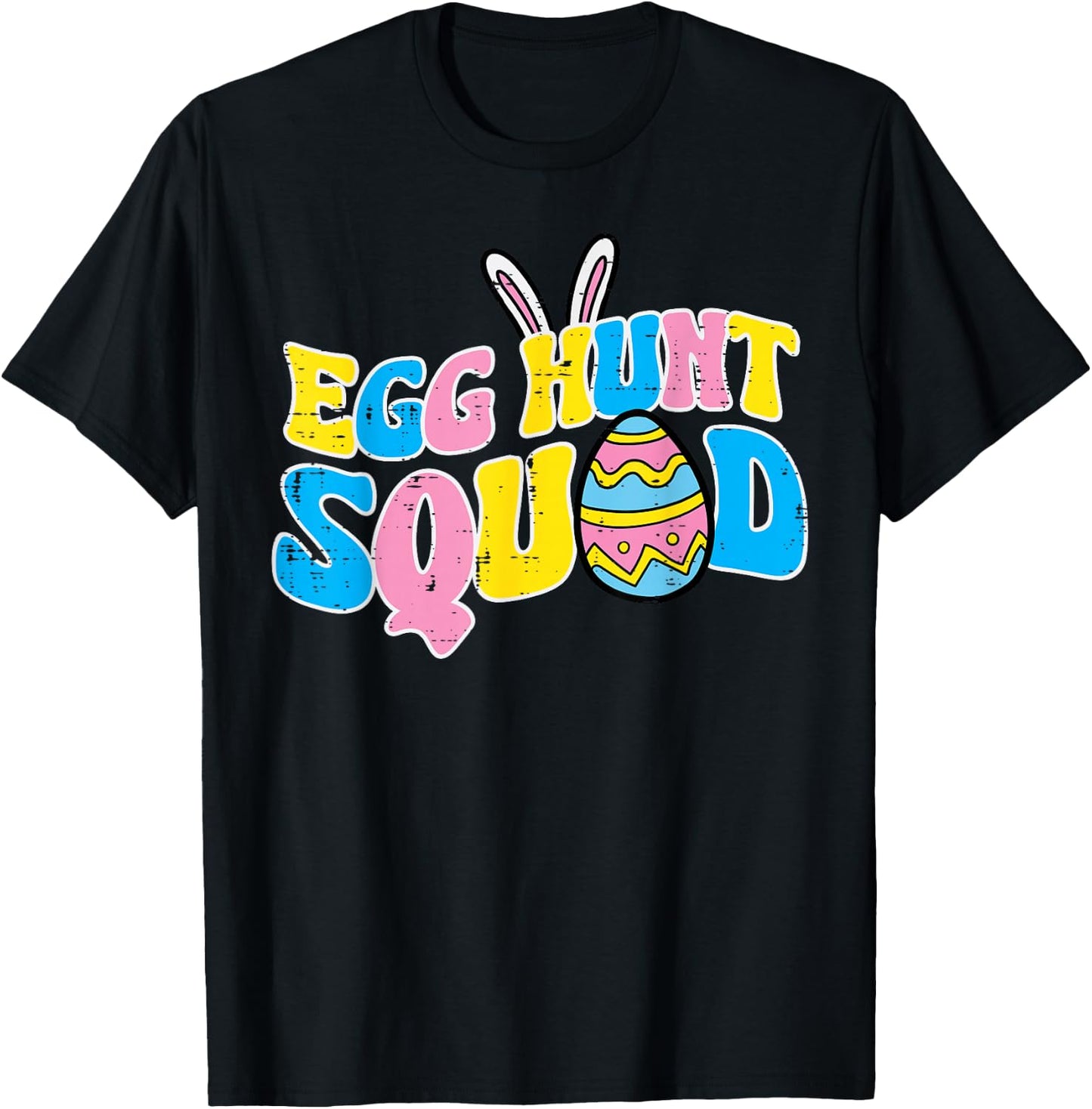 Easter Egg Hunt Squad Family Matching Boys Girls Kid Toddler T-Shirt - T-Shirt | Black