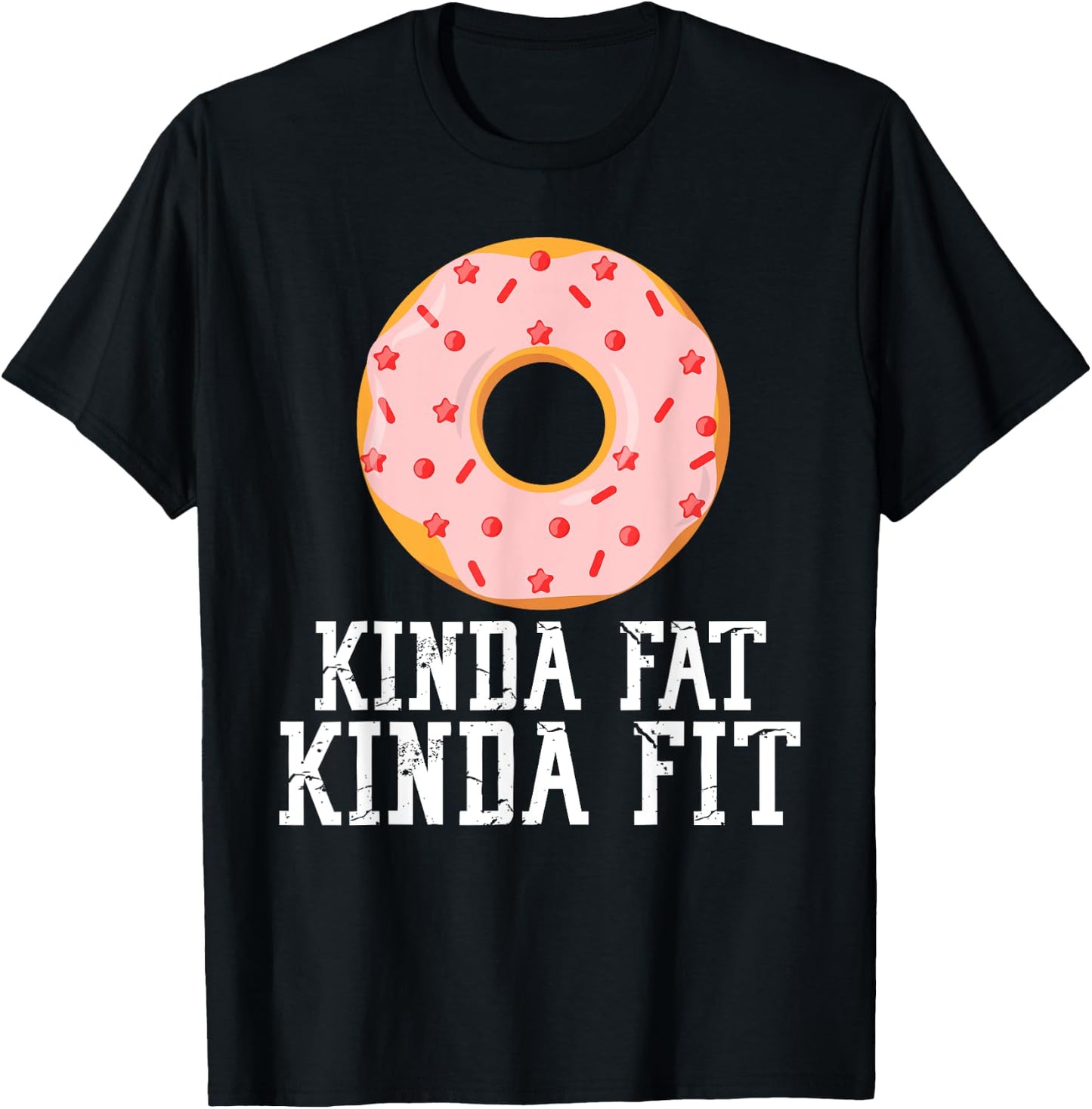 Gym Kinda Fat Fit Funny Workout Fitness Exercise T-Shirt - T-Shirt | Black