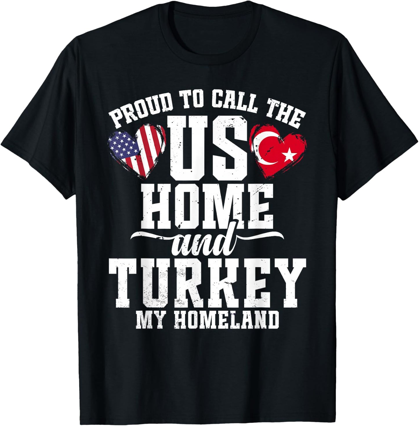 Turkish Outfit & Women Uniform US Flag Turkey T-Shirt - T-Shirt | Black