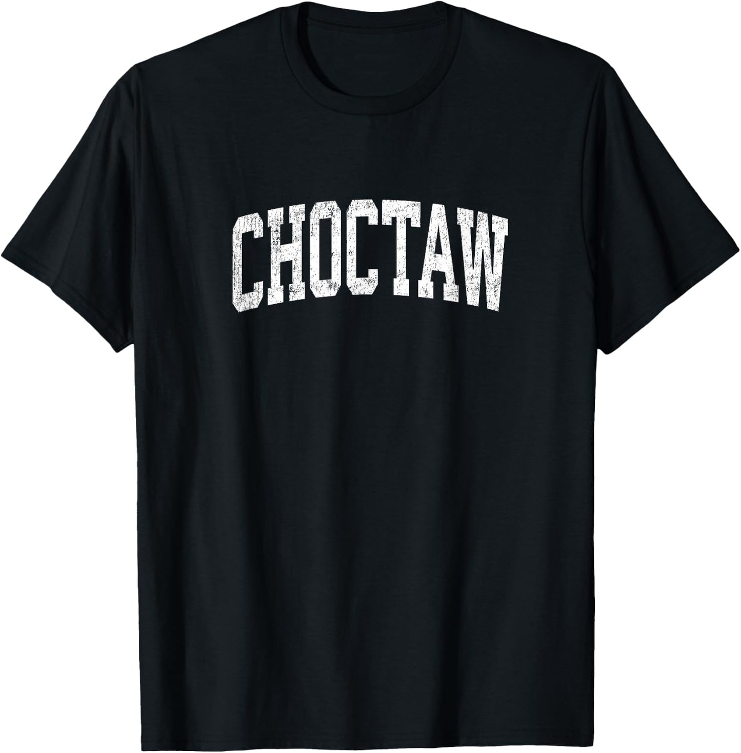 Choctaw Oklahoma OK Vintage Athletic Sports Design T-Shirt - T-Shirt | Black