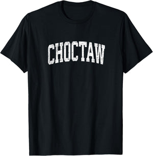 Choctaw Oklahoma OK Vintage Athletic Sports Design T-Shirt - T-Shirt | Black