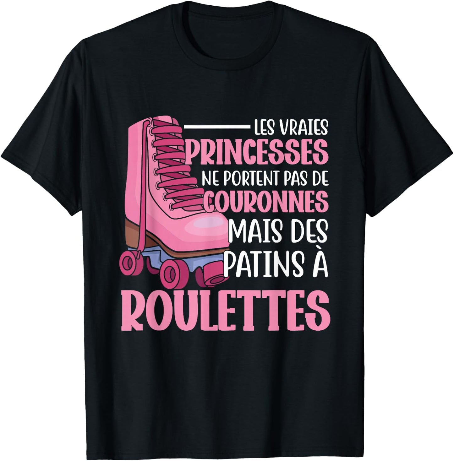 Roller Skates Rollerskating Rollerskate Roller Skater , Black, S T-Shirt - T-Shirt | Black
