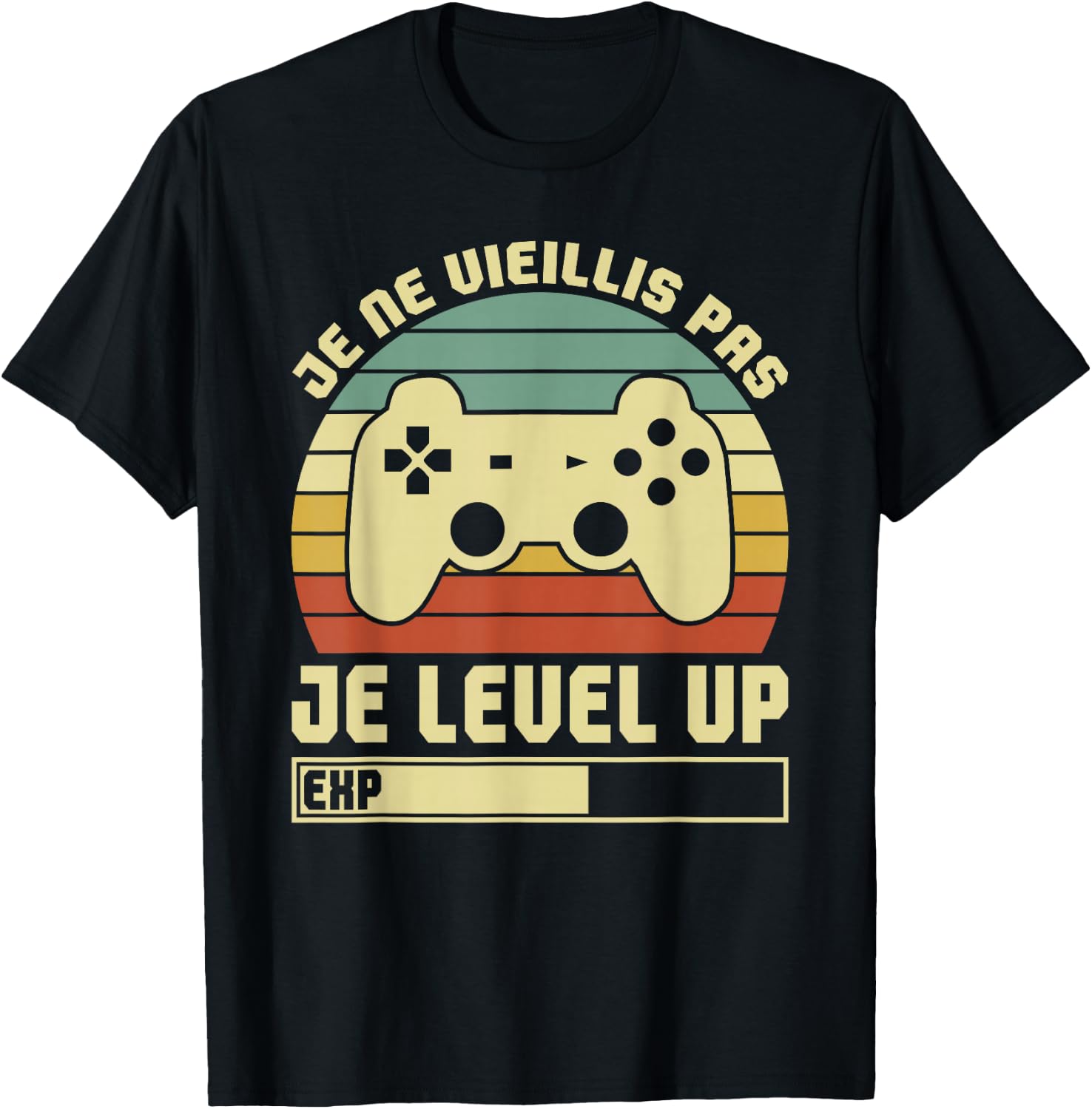 Men Video Games Gamer I'm Not Aged I Level Up , Black, S T-Shirt - T-Shirt | Black