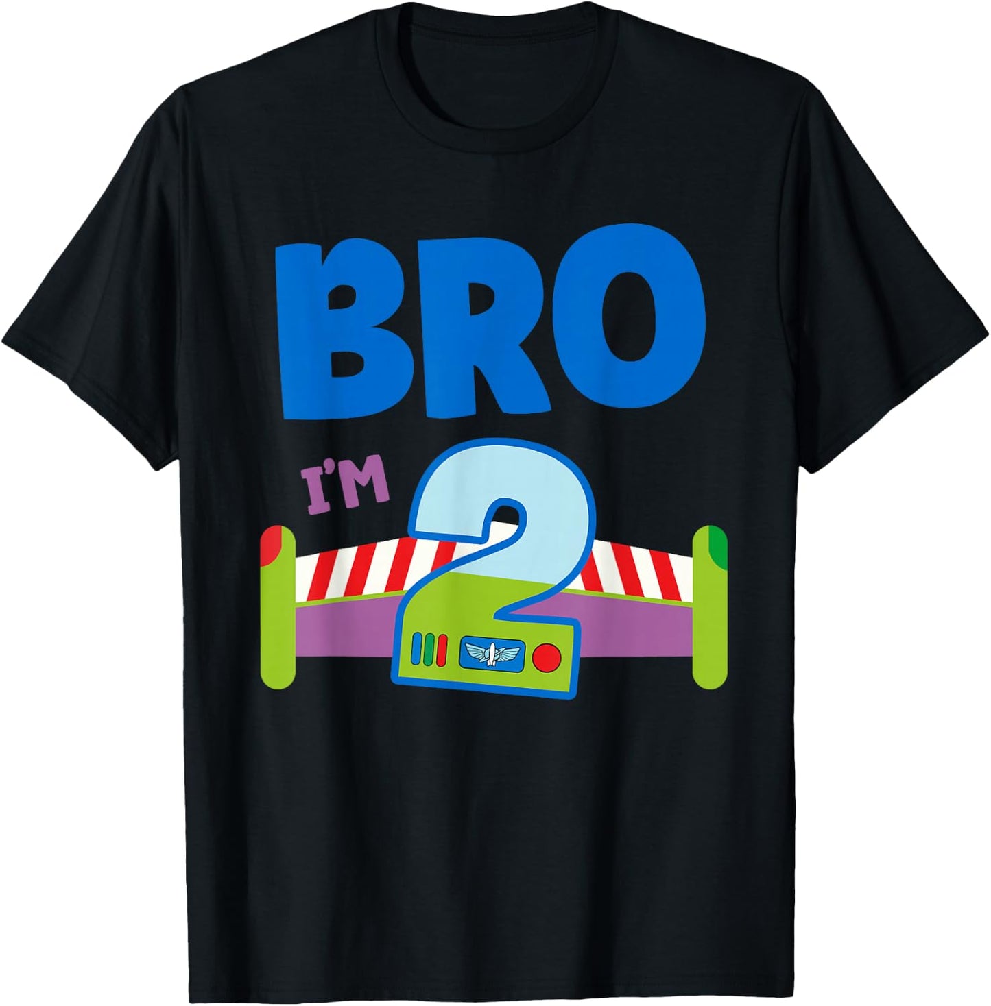 2nd Birthday Boy Toy Lover Bro I'm 2 Year Old Story Party T-Shirt - T-Shirt | Black