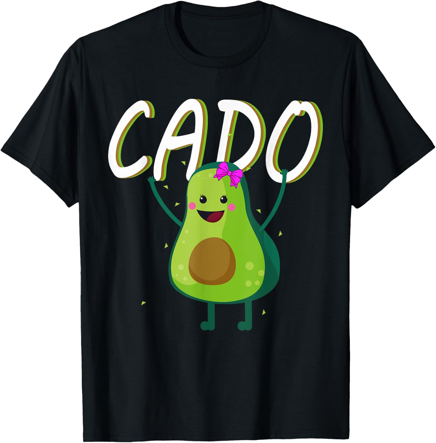 Avocado Vegan Vegetarian for Couples Partner Gift Vegan T-Shirt - T-Shirt | Black