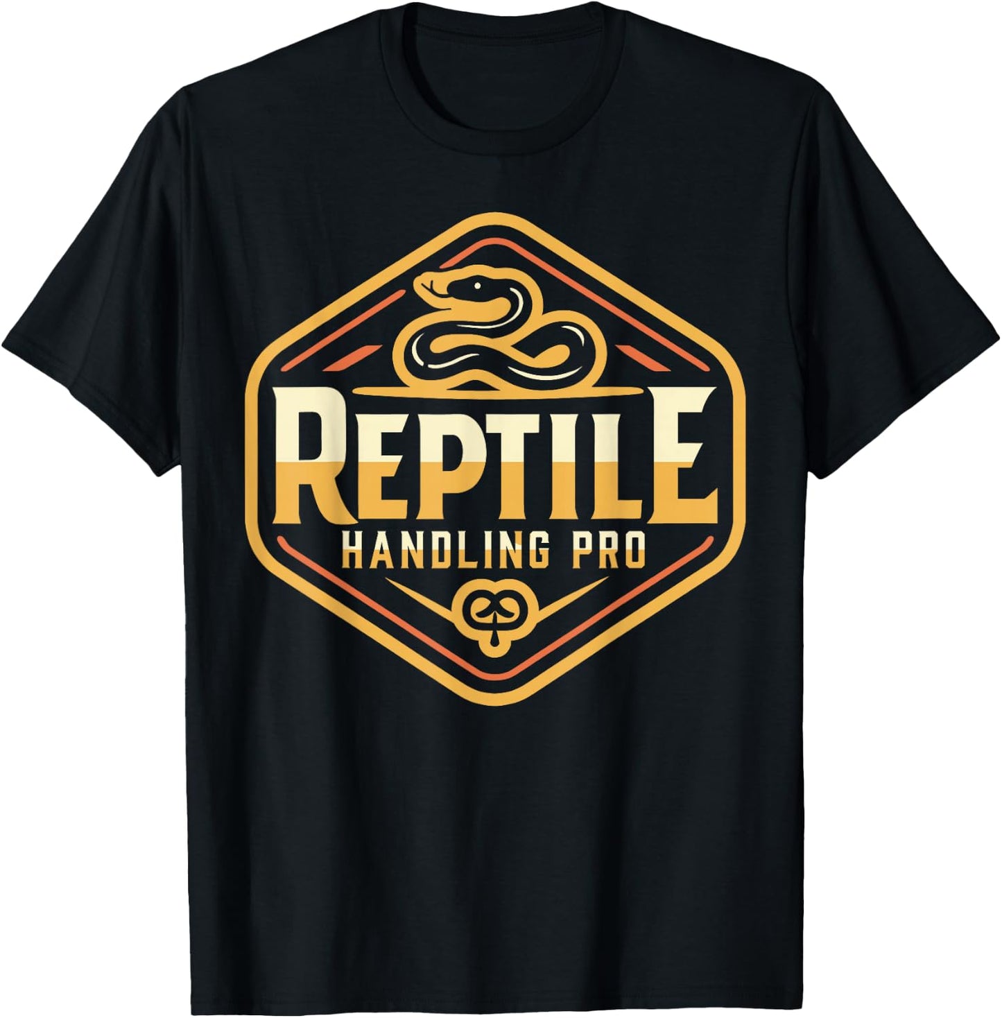 Reptile Handling Pro - Snake Handler - Reptile T-Shirt - T-Shirt | Black