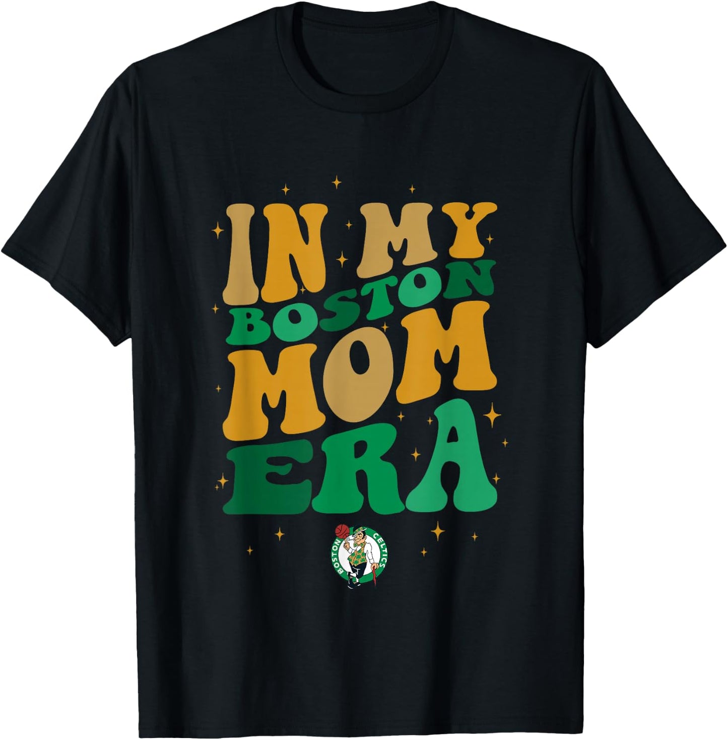 NBA Boston Celtics In My Boston Mom Era Logo T-Shirt - T-Shirt | Black