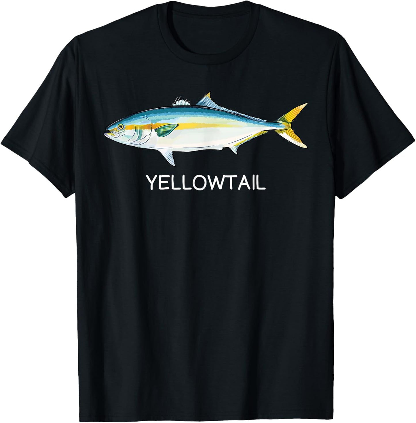 Yellowtail Saltwater Game Fish T-Shirt - T-Shirt | Black