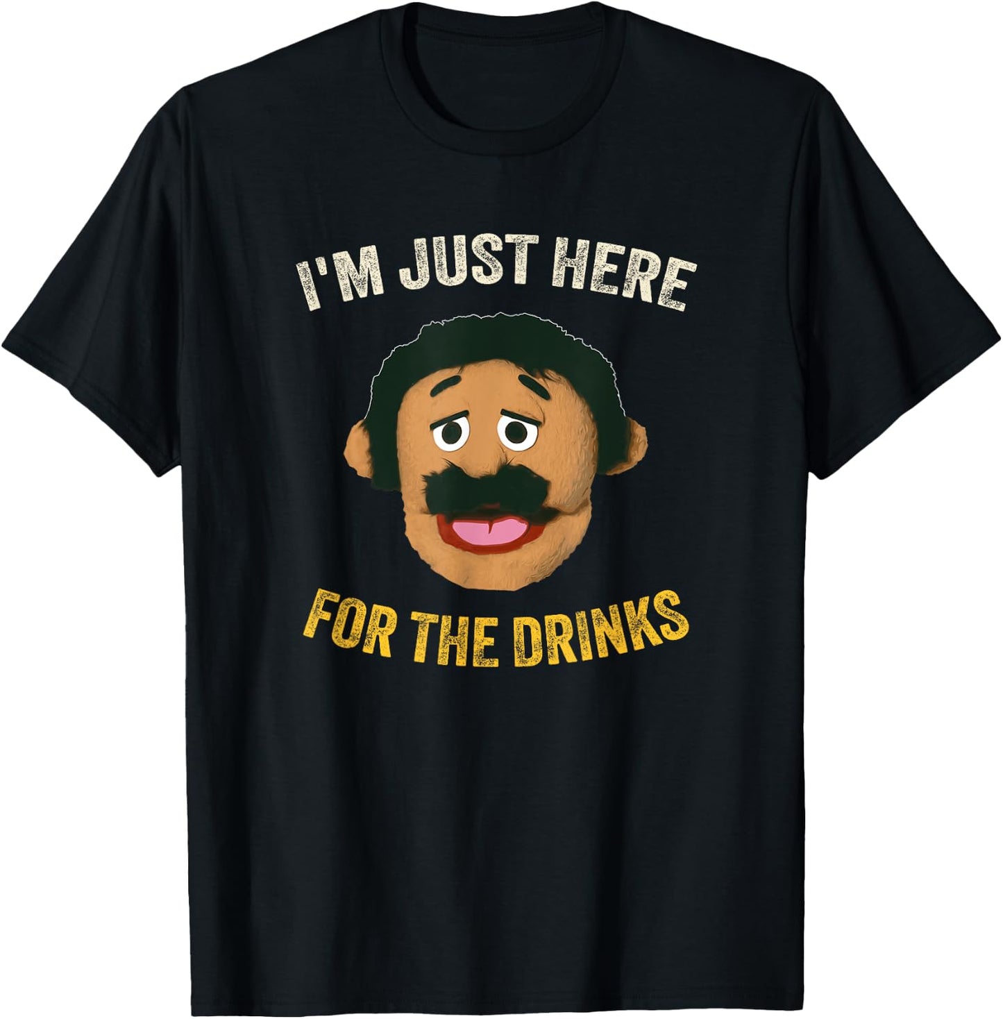 Awkward Puppet Diego Meme - Adults, Black, Small, Short Sleeve T-Shirt - T-Shirt | Black