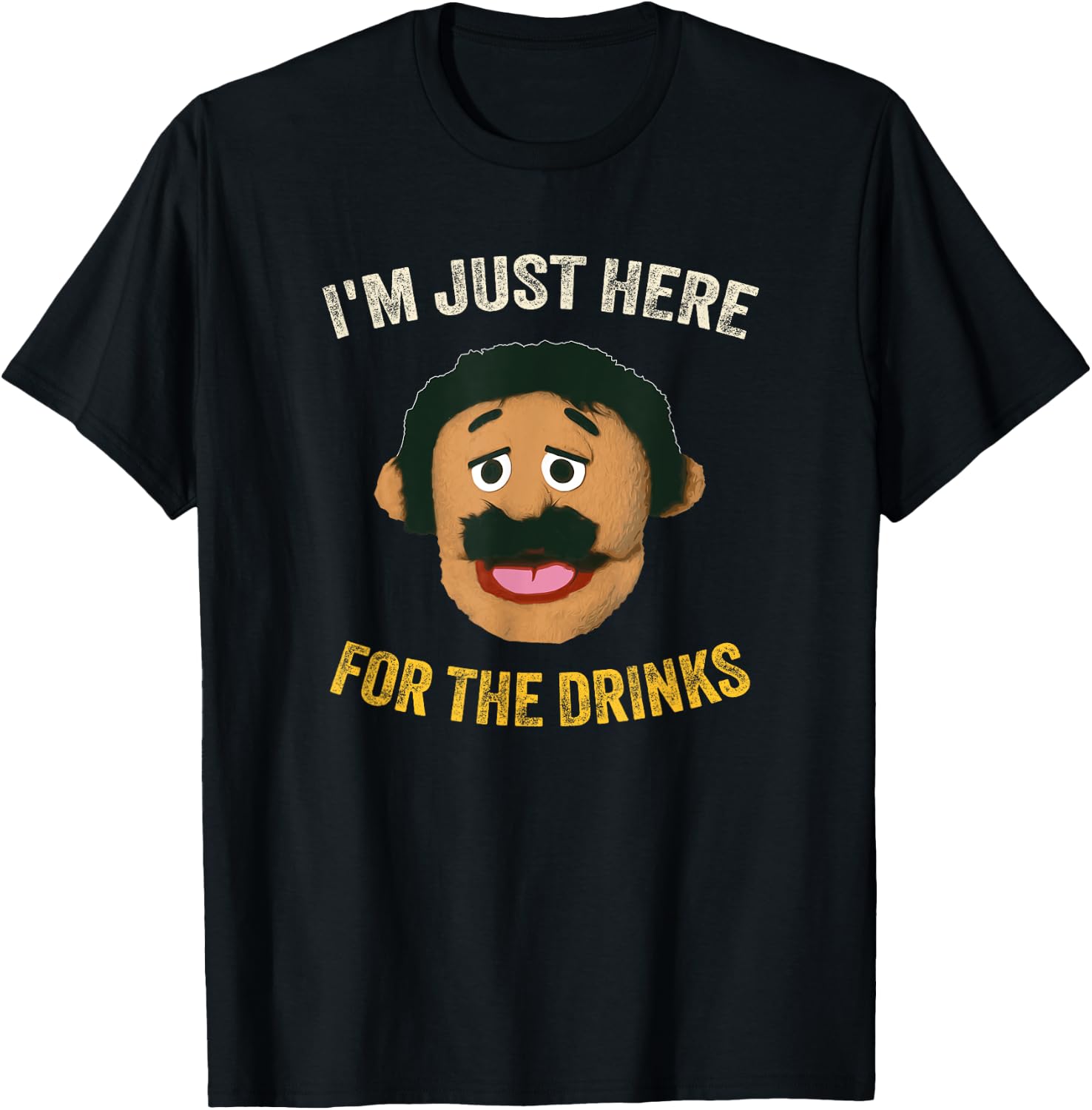 Awkward Puppet Diego Meme - Adults, Black, Small, Short Sleeve T-Shirt - T-Shirt | Black