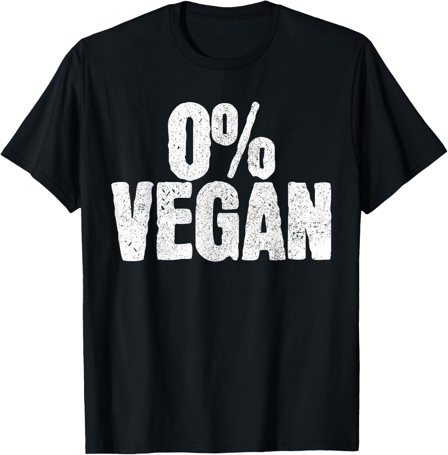 0% Vegan Shirt - Meat Lover Chef BBQ Funny Gift T-Shirt - T-Shirt | Black