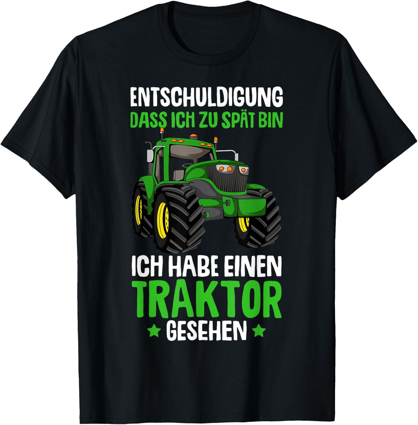 Tractor Boys' Children's Tractor , black T-Shirt - T-Shirt | Black