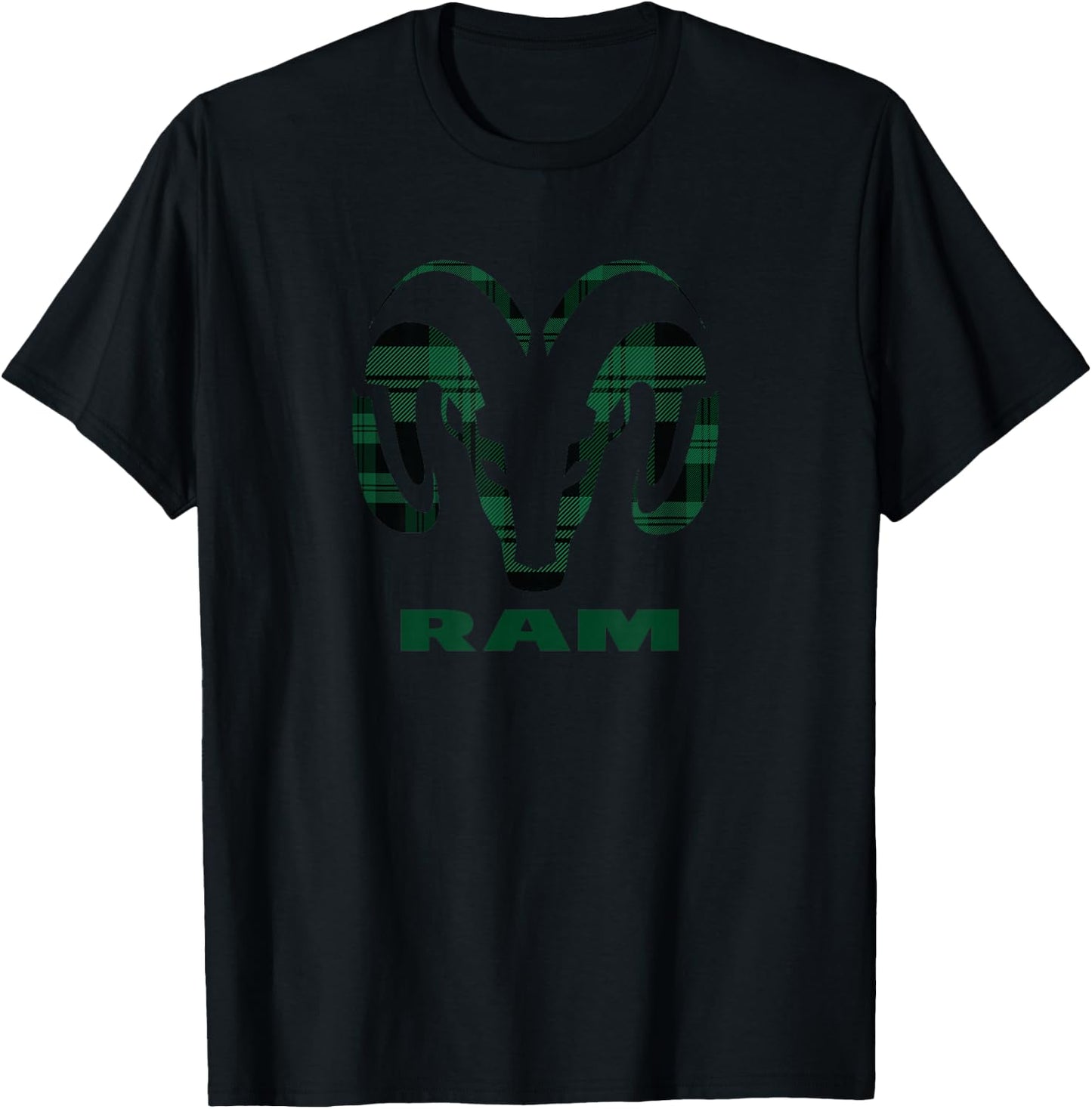 Ram Trucks Checked Logo , black T-Shirt - T-Shirt | Black