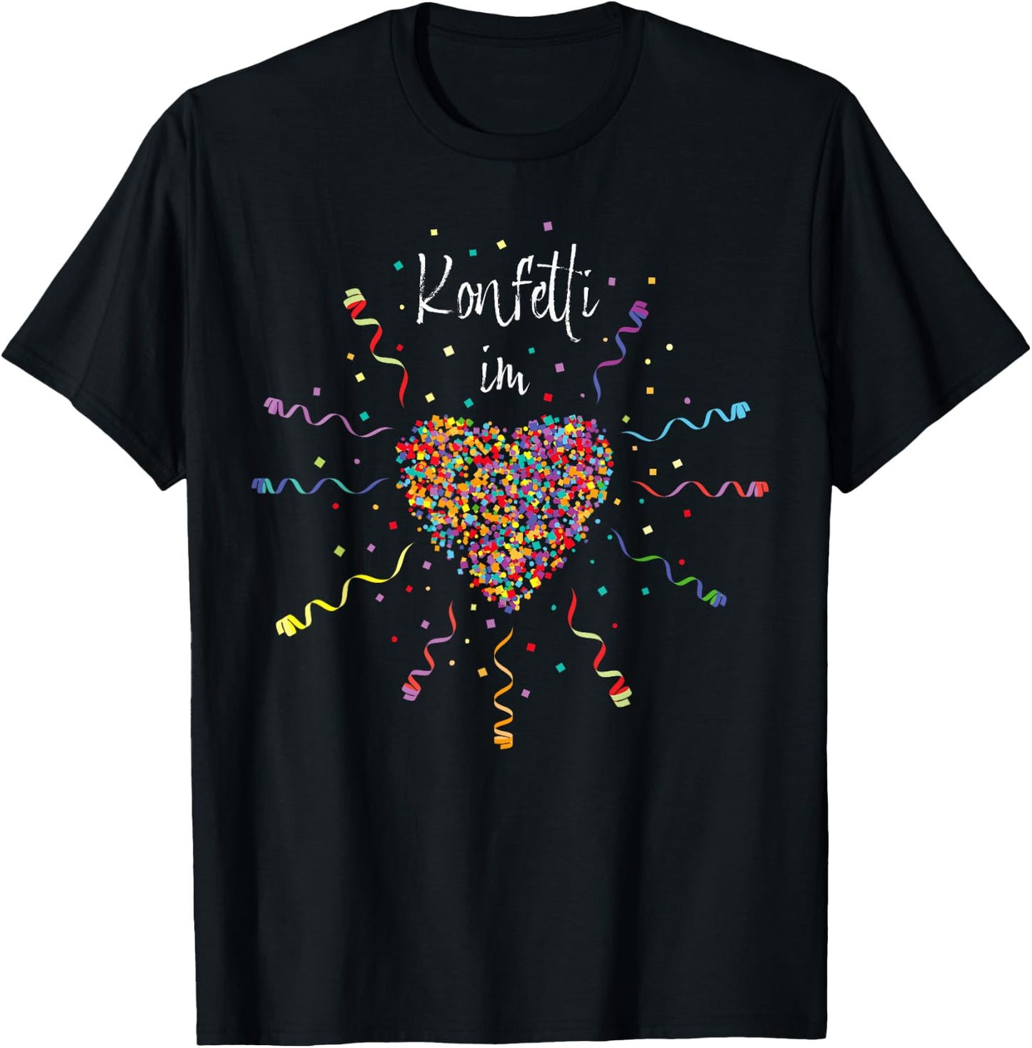 Confetti in the Heart Carnival Costume Replacement Cologne , black T-Shirt - T-Shirt | Black