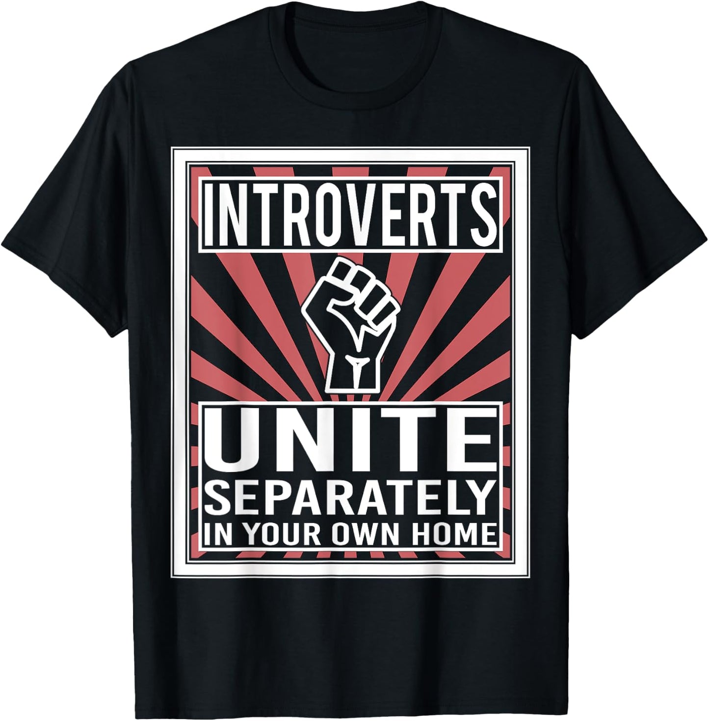 Introverts Unite Design And Men, Cool Funny Nerd T-Shirt - T-Shirt | Black
