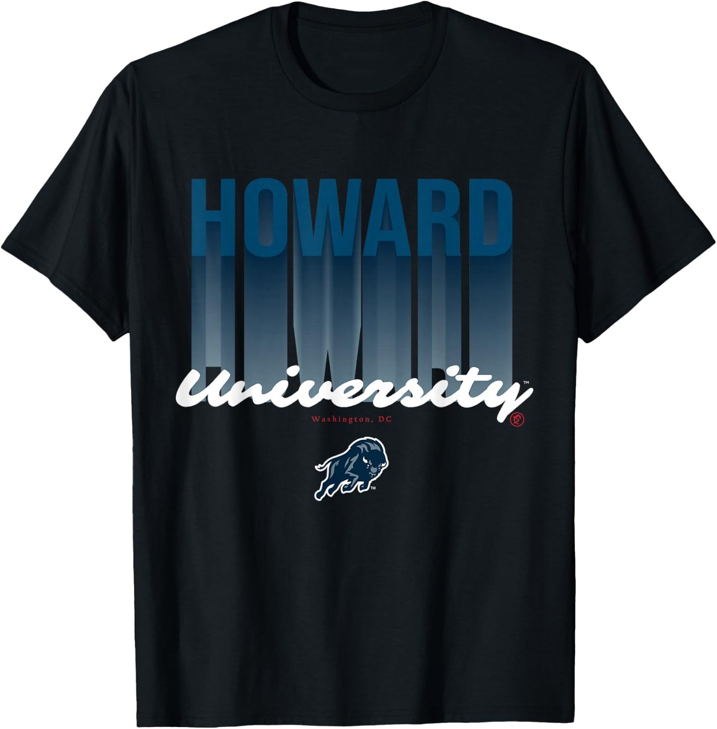 The Yard Essentials - Howard University - HU Fade T-Shirt - T-Shirt | Black