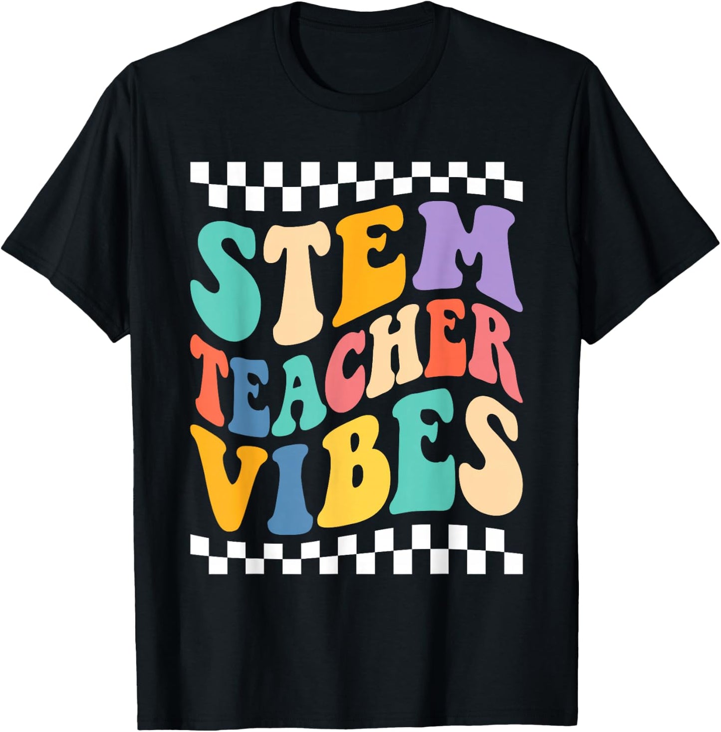 Stem Teacher Technology Engineering Math Science Teacher T-Shirt - T-Shirt | Black