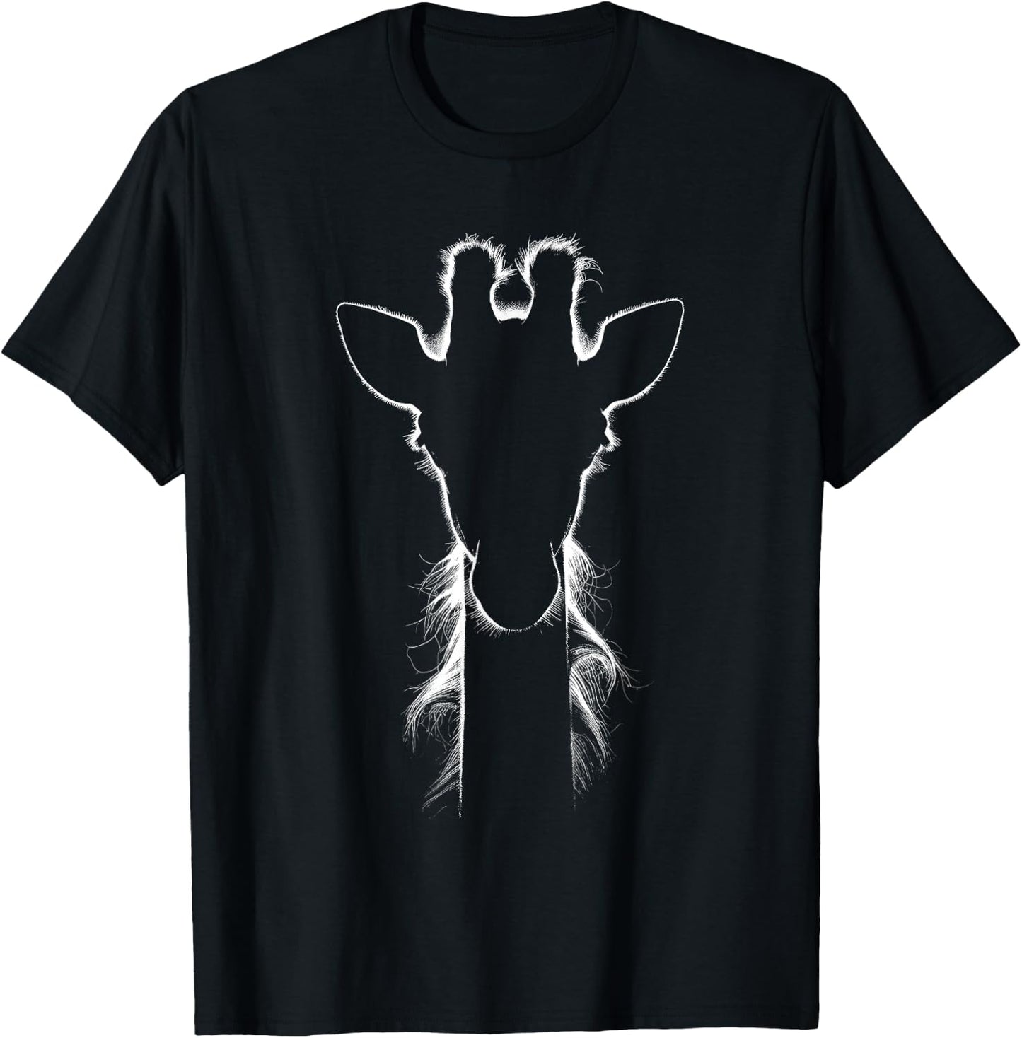 Giraffe Lover Art Design T-Shirt - T-Shirt | Black