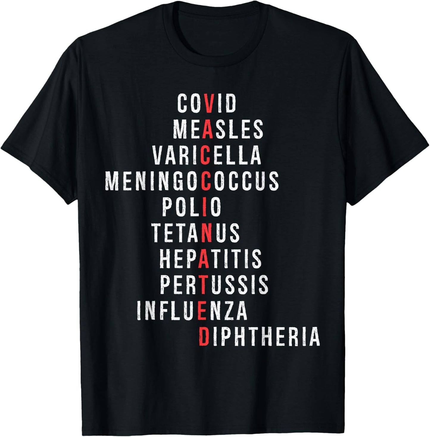 Funny Nurse Vaccinated COVID Vaccines Vaccines Saves Lives T-Shirt - T-Shirt | Black