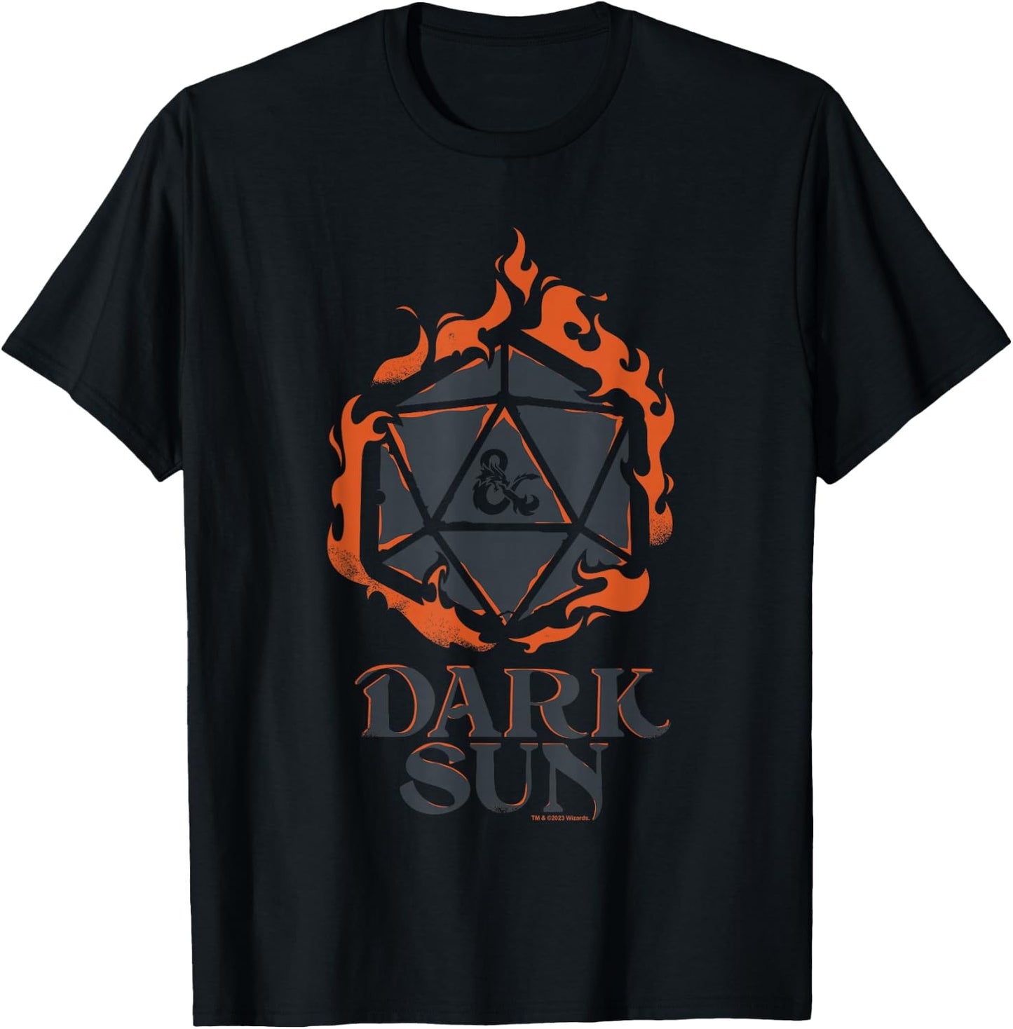 Dungeons & Dragons 50th Anniversary D20 Dark Sun Vintage T-Shirt - T-Shirt | Black