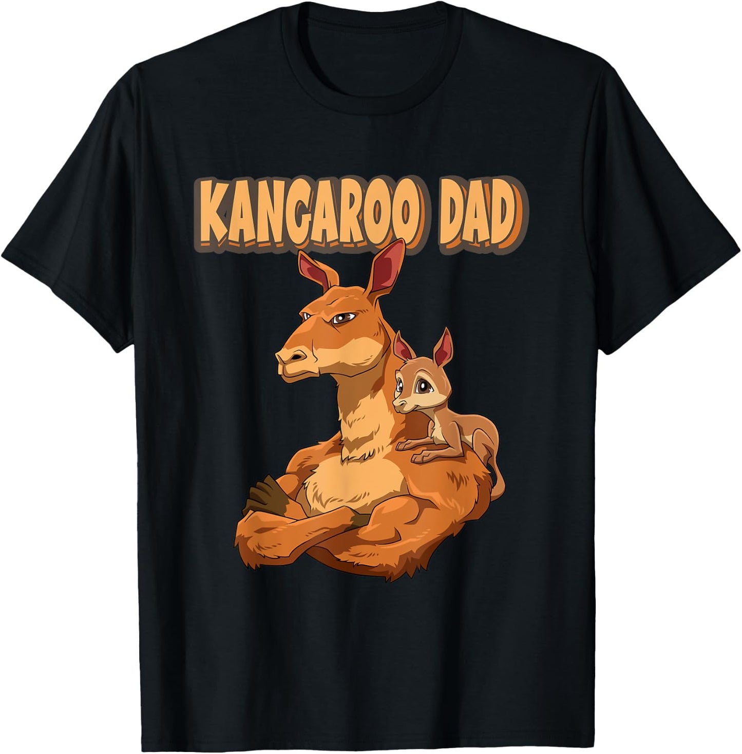 Kangaroo Dad for Daddy T-Shirt - T-Shirt | Black